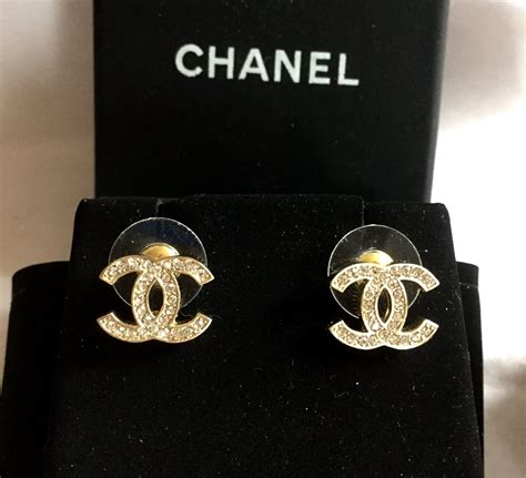 chanel classic stud earrings|original chanel earrings.